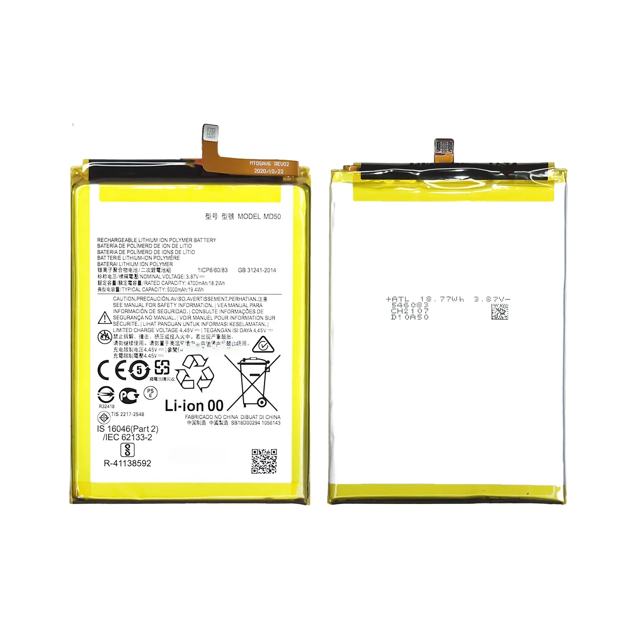 New 100% original MD50 Battery For motorola MOTO G Stylus 5G 2021 / XT2131 / G Stylus 2022 phone Batteries Bateria