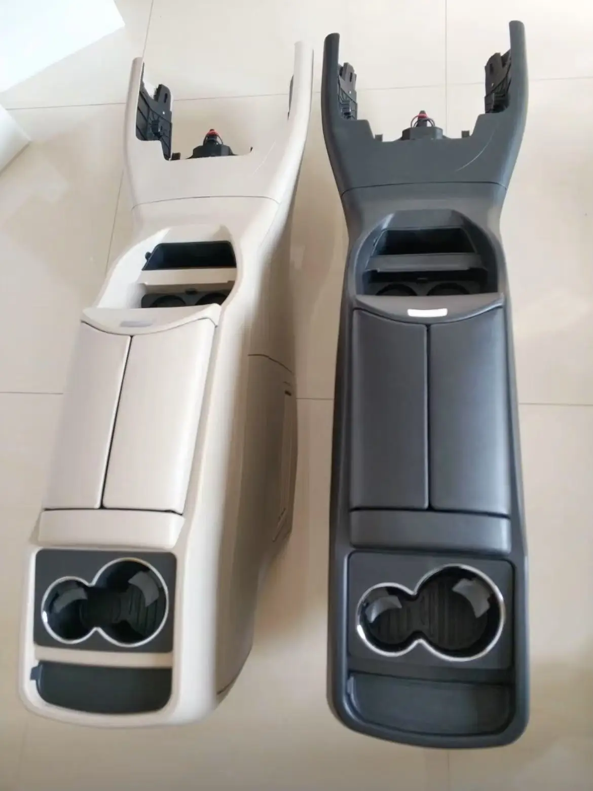 صندوق تخزين مسند الذراع لوحدة التحكم المركزية للسيارة الفاخرة مع مبرد الثلاجة لـ V260 W447 Vclass Vito #4