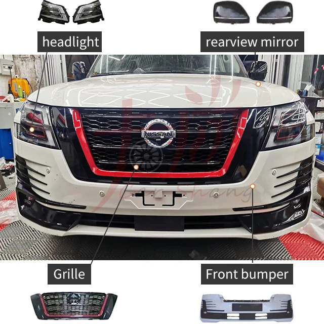 

Suitable for Patrol Automotive Parts RSS Body Kit NISSANn Facial Lift Upgraded to 2022 New Sport Model