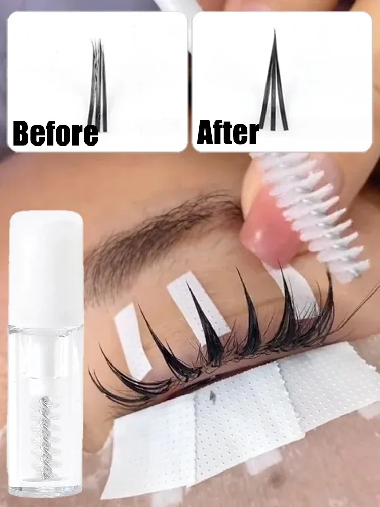 Set di impermeabili per ciglia Mascara trasparente colla per ciglia per estensioni delle ciglia maschera a punta Gel per lo Styling impermeabile Manga Lashes