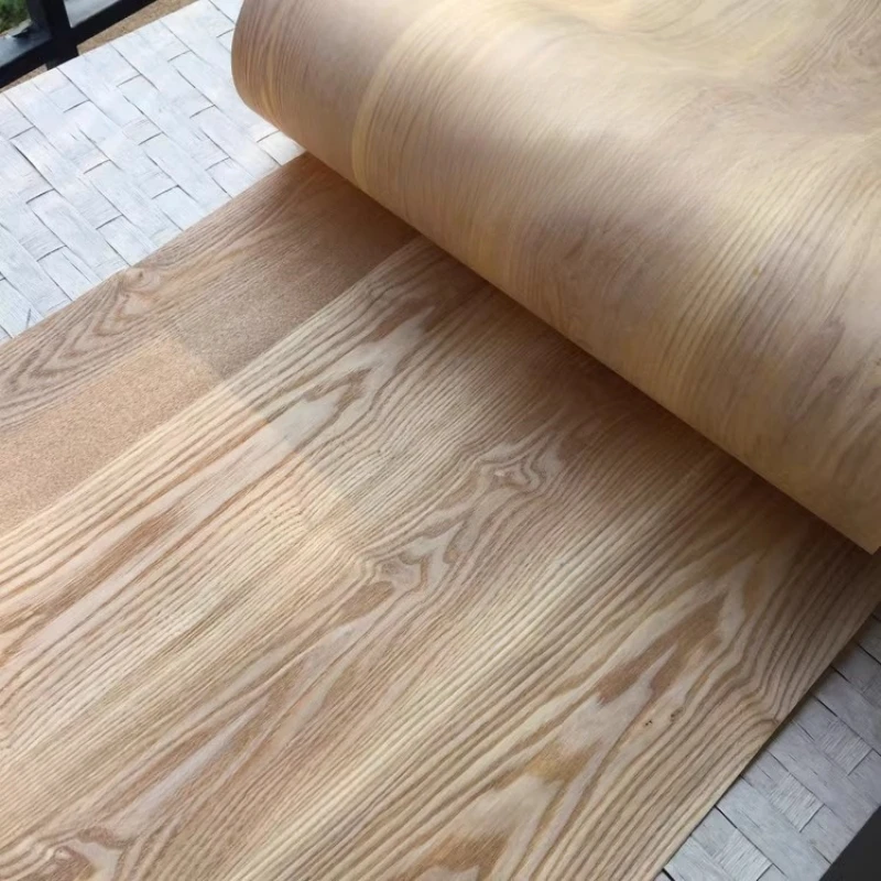 L:2.5Meters Width:55cm T:0.25mm Handmade non-woven fabric retro willow natural splicing wood veneer