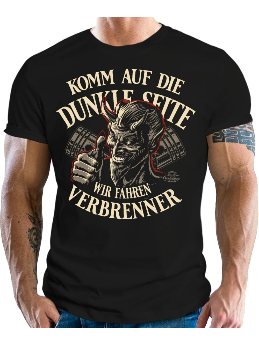 Men's Car Enthusiast T-shirt Join Dark Forces We Drive Internal Combustion Engines T-shirt Fun Car Slogans Car Short-sleeved Top