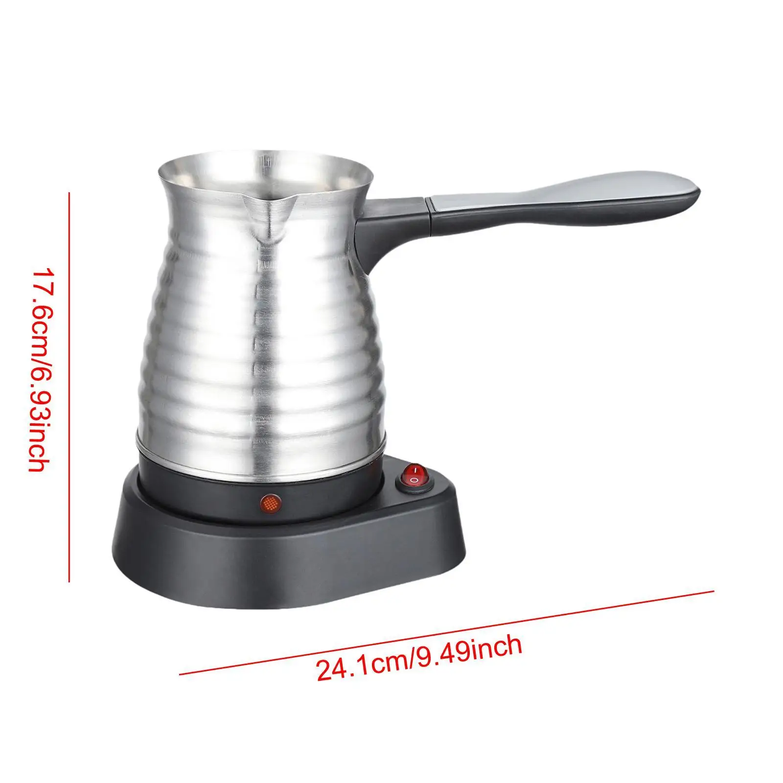 17oz Electric Coffee Pot 600W Coffee Maker Multipurpose Tea Kettle with Handle