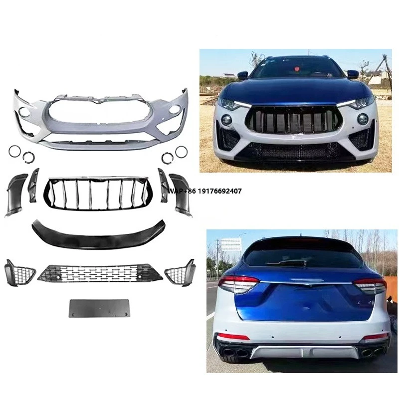 Hot Sale Car Front Bumper Lip Grille Body Kit for 2021  Levante Bodykit Assembly