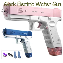 Glock Electric Water Gun Jogo Ao Ar Livre Crianças Adulto Automático Water Gun Verão Água Praia Brinquedos