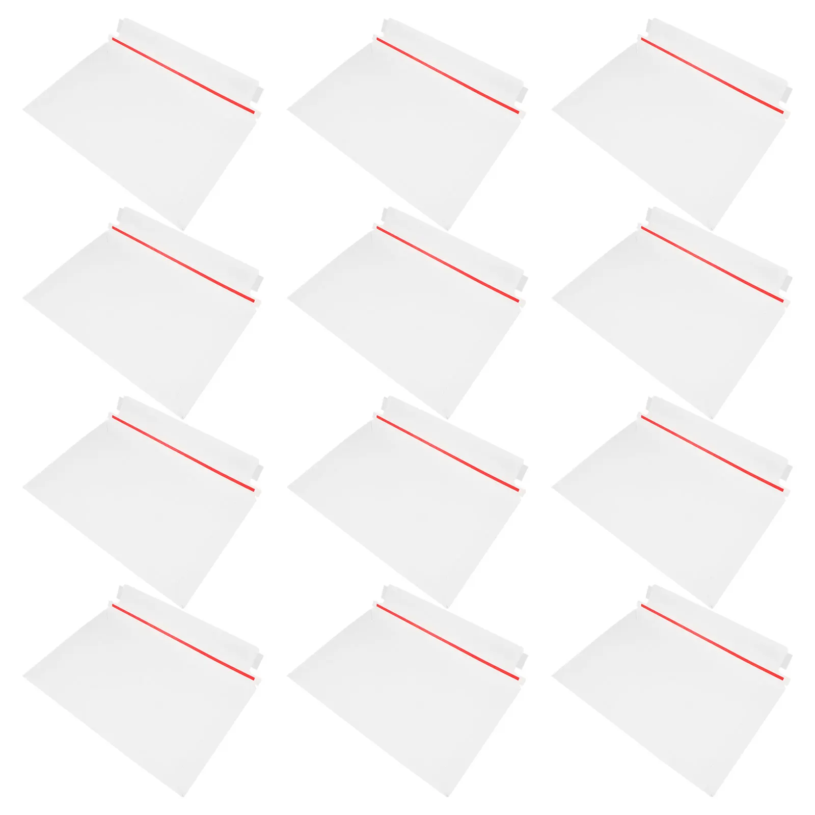 15 قطعة من مغلفات الورق المقوى الأبيض الصلب ذاتية الختم للشحن صور فنية مطبوعات كتب حل بريد مسطح #5