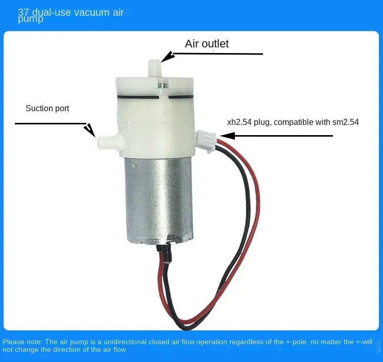 Bomba de vacío con ventosa de carga, válvulas solenoides, Cable PWN, varias piezas para brazo de Robot, Kit de bricolaje programable,