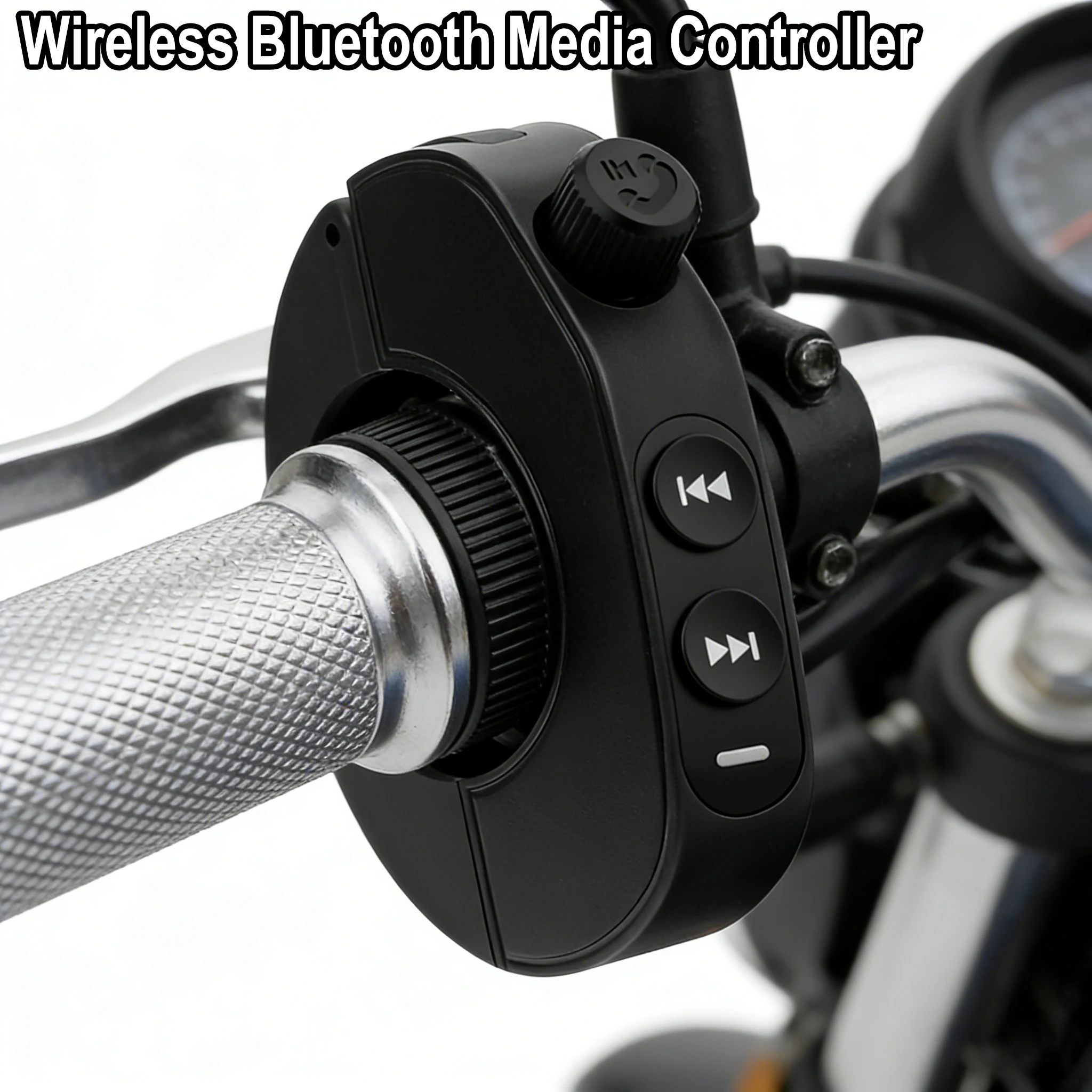 

Motorcycle Handlebar Media Controller Bluetooth-compatible Wireless Smart Remote Wheels Switch Media Button For Cars Motorbikes