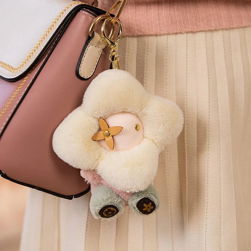 1-delig zonnebloem pluche hangend ornament pop rugzak hangende ketting autosleutelhanger damestashanger