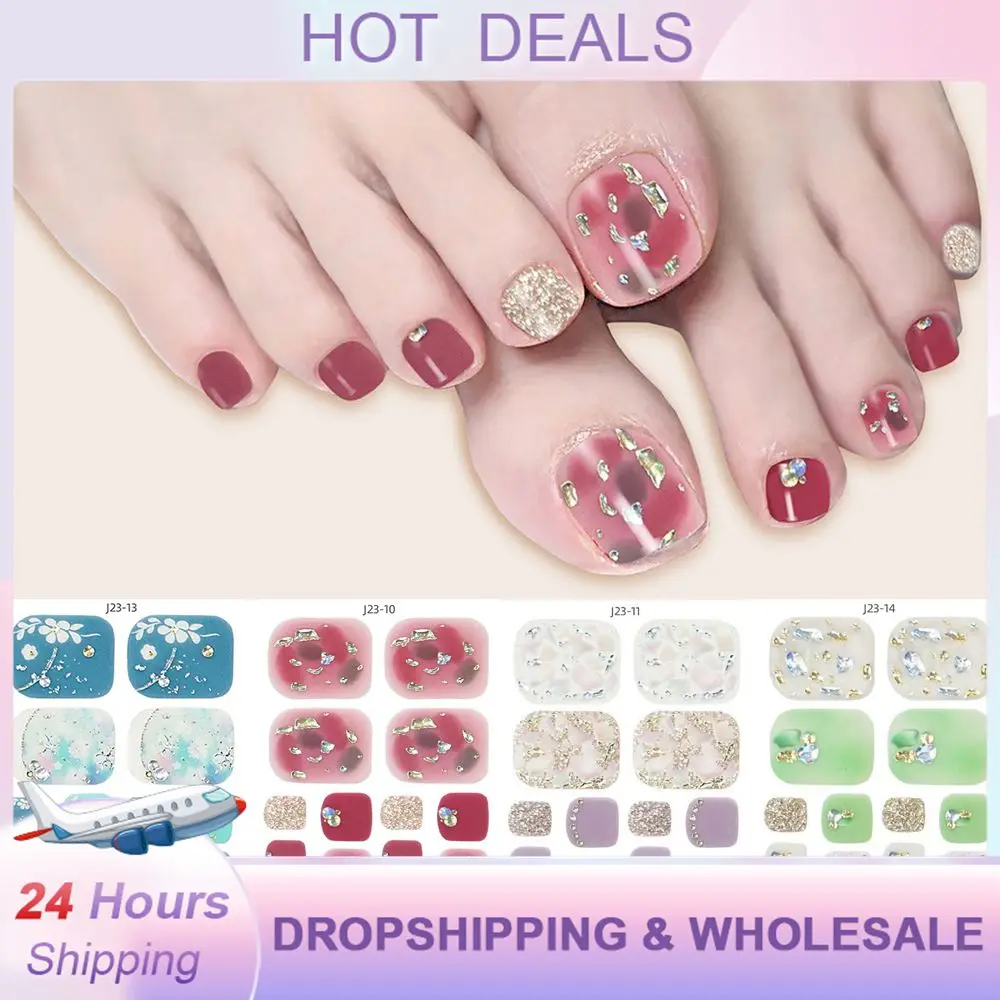 Explosive Toenail Stickers Toenail 22 Stickers Maintain Beauty Classic Pattern Health & Beauty Whitening Toenail Stickers