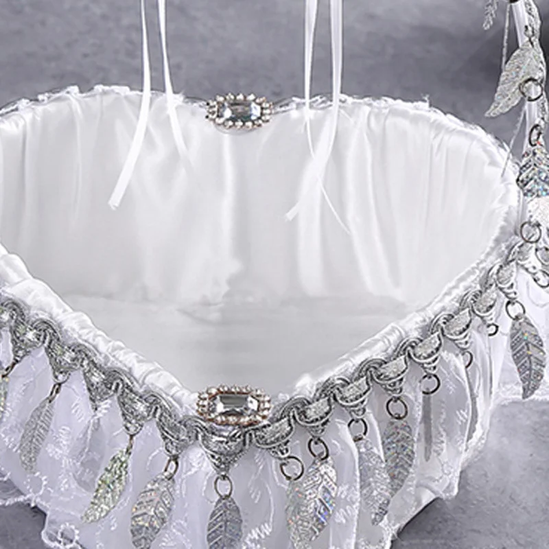 Cesta de amor de boda europea y americana, cesta de flores dispersas, romántica, hecha a mano, suministros de boda