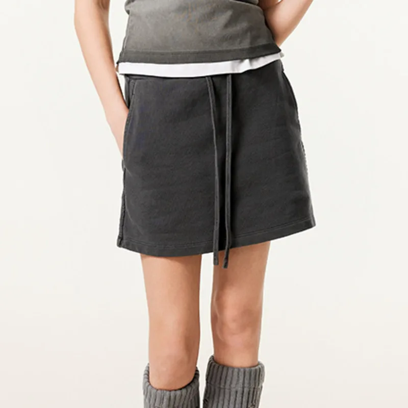 Women's Fashion 2025 Summer American Fashion Style Casual High Waist Skirt Sports Half Skirt Sweat Skirt Hot Girl Bodycon ZJ57