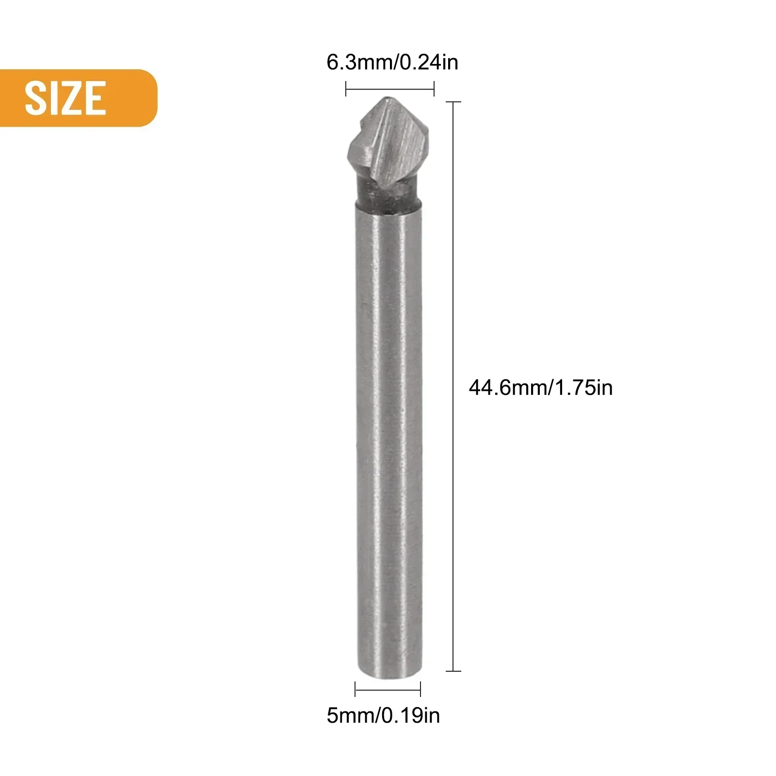 3 Flute 90 Degree Countersunk Head Drill Bit Three Edge Chamferer Deburring Drill Bit Tap Hole Milling Cutter Manual Tool Wooden