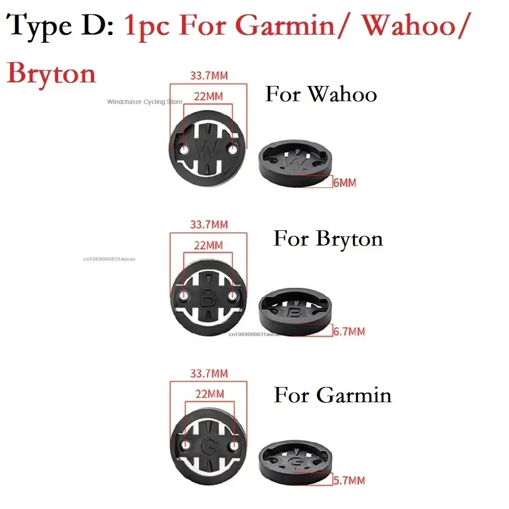 Juego de adaptador de cámara de montaje para ordenador de bicicleta, soporte de cámara GOPRO para Garmin Bryton, soporte de cronómetro para manillar