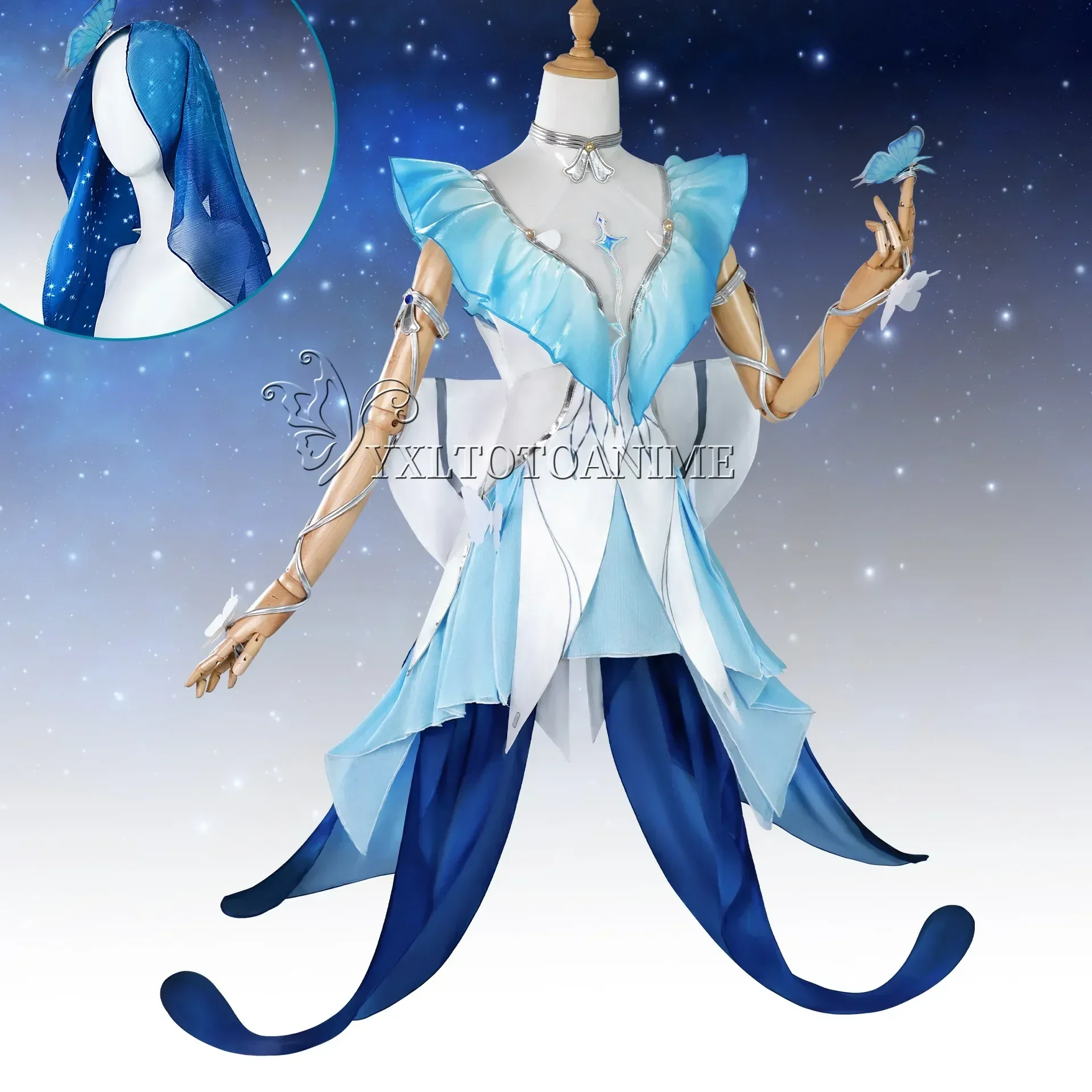 زي The Shorekeeper التأثيري Wuthering Waves فستان جميل زي نسائي بدلة ألعاب لحفلات الهالوين لعب الأدوار #2