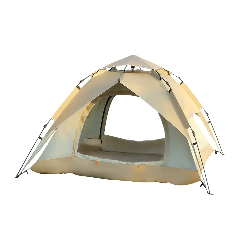 New outdoor camping camping large space automatic quadrangle tent sun and rain tent