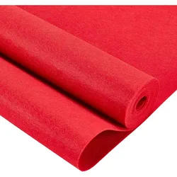 10FT 15.75 Inch Wide Red Felt Fabric Sheet Nonwoven Felt Roll Padding Felt Fabric for Cushion DIY Craft Patchwork Sewing 0.9mm