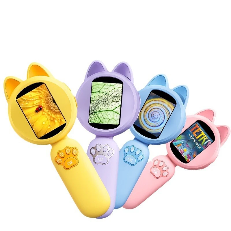 

High-definition handheld children's electronic magnifying glass with screen20010,000 Pixel Digital Microscope