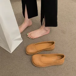 Shoes Women Spring and Autumn 2023 New Granny Shoes 100 Pair Skirts Shallow White Shoes  flats shoes women shoes