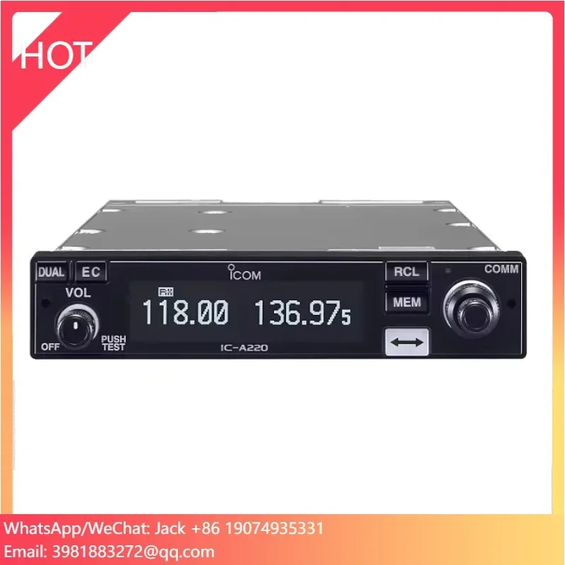 IC-A220 Dual Display on-Board 8W VHF Aeronautical Radio Automatic Noise Squelching 4G POC Walkie Talkie Type Dual Walkie Talkie