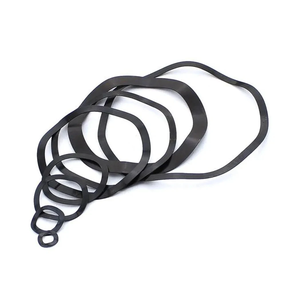 M3 Black Multi Wave Spring Shim, JIS Standard 304 Stainless Steel Corrugated Elastic Wave Washer Hardware