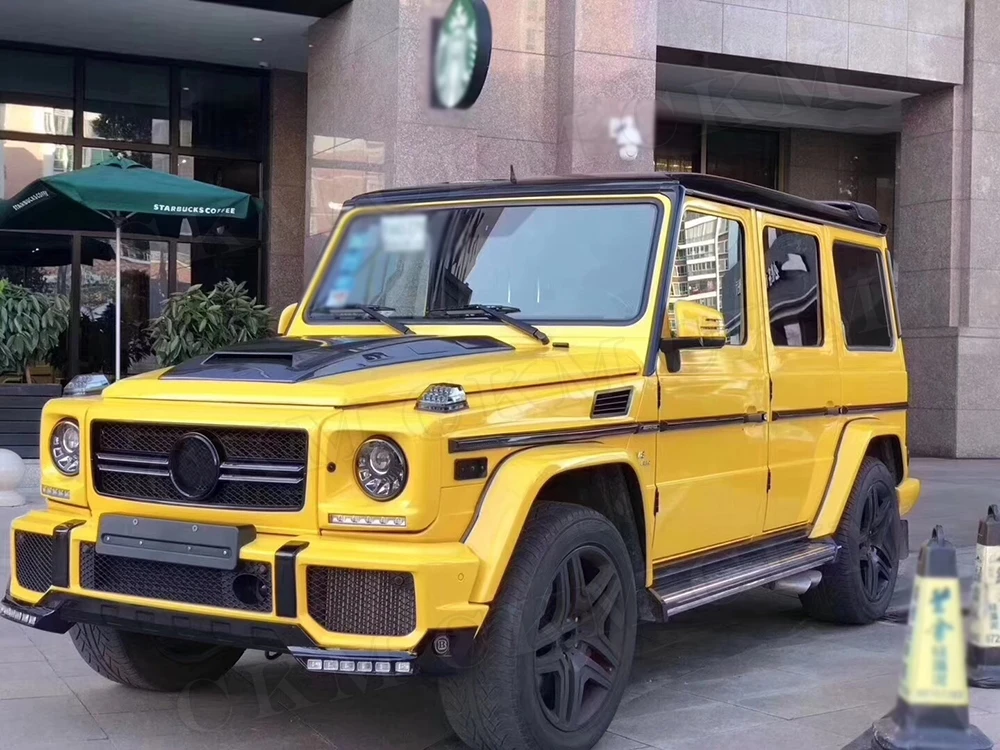 

Для Mercedes Benz G Class W463 G500 G550 G55 G65 Комплект кузова автомобиля 2008-2017 Передние вентиляционные отверстия капота из углеродного волокна