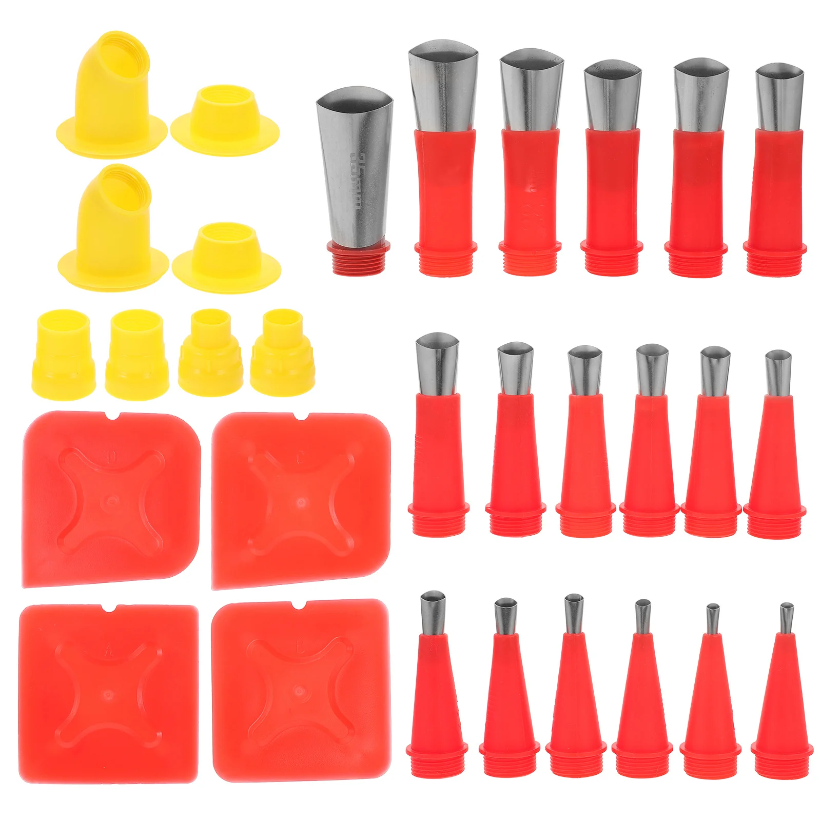 1Set Caulking Nozzle Applicator Kit Easy Clean Maintain Versatile Applications Must Have Accessory DIY Caulking Nozzle Tips