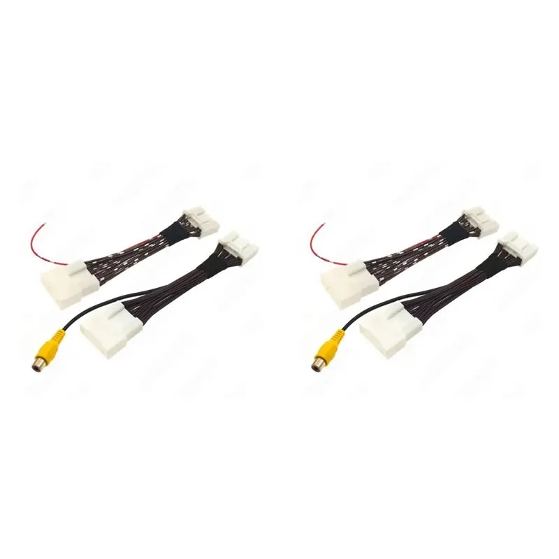 

2X Car Reverse Camera Adapter Cable For Toyota RAV4 Camry Highlander Corolla Prado Car Accessories