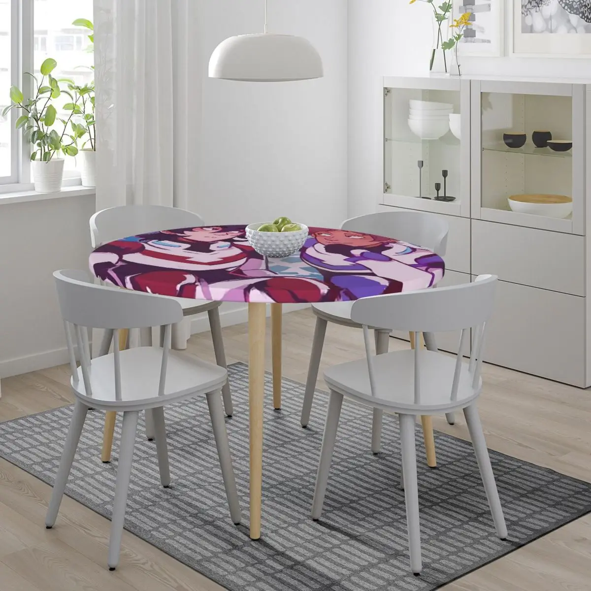 Voltron Legendary Defender Keith Lance Anime Waterproof Round Tablecloth Oilproof Table Cloth Kitchen Events Dining Table Cover