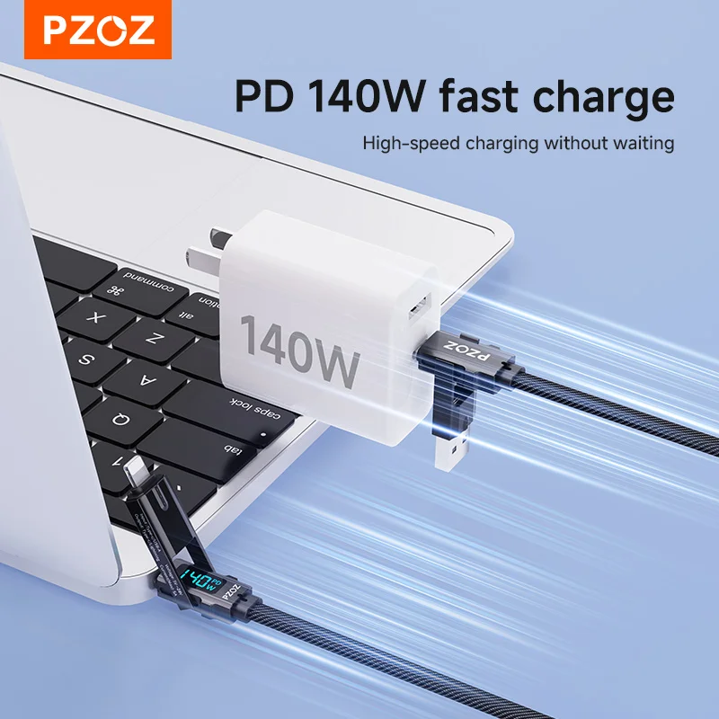 PZOZ – kabel do ładowania i podłączania słuchawek, z wtyczką USB typu C na Lightning, typu C i micro-USB, kompatybilny z Apple Watch Ultra 4/3/2 oraz seriami iWatch 12, 11, 10, 9, 8, 7 i SE. — zdjęcie produktu 6