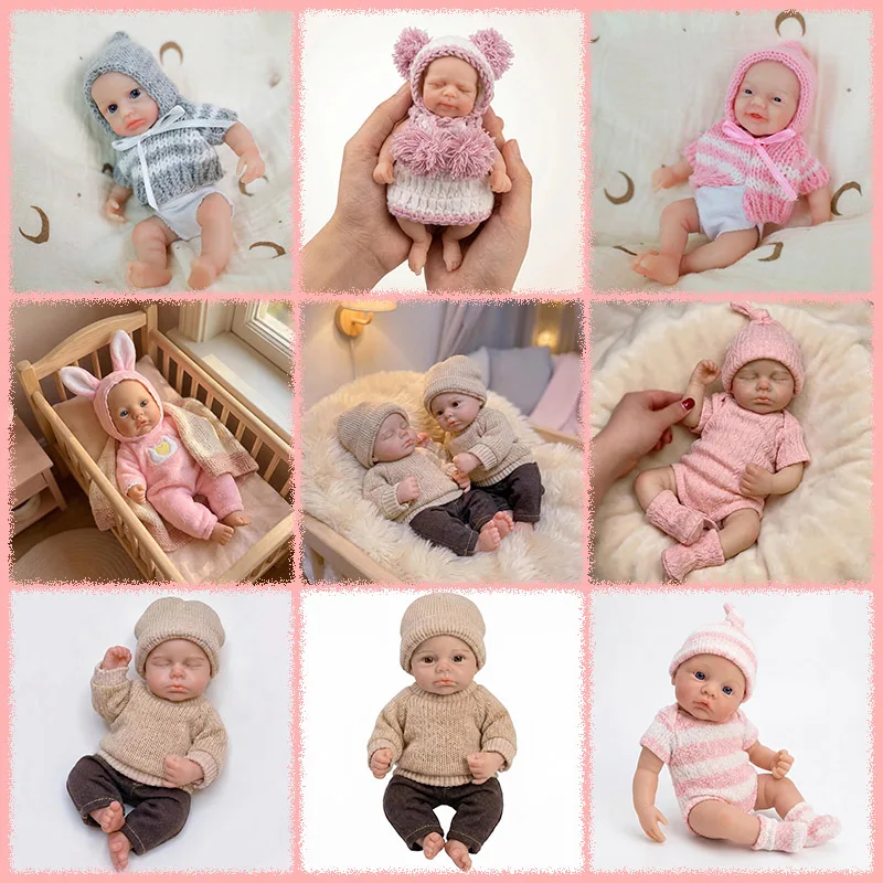 6Inch Handy Palm Mini Doll Charlie/Pascale/Loulou/Meadow Full Solid Platinum Silicone Doll Super Soft Flexible Elastic Toy