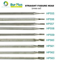 WAVE Dental Tungsten Carbide Straight Fissure Slow Burs Dental Drill Bits For Straight Handpiece Or Micro Motor Handpiece