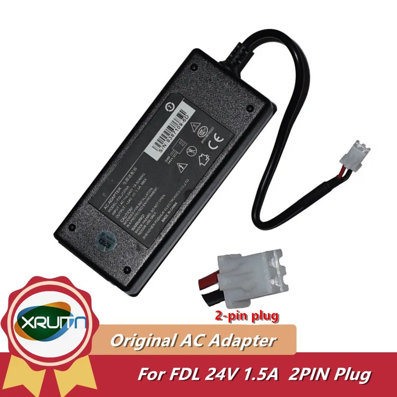 

Genuine For FDL FDLJ1204A AC Adapter 24V 1.5A 36W Special 2 Pins Printer Inner PSU For GPRINTER L407 L80180 S-L803 Power Supply