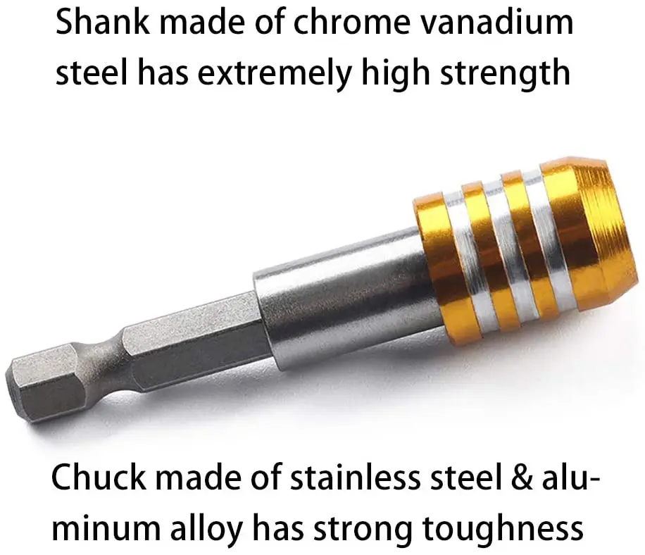 3Pcs 60mm 100mm 150mm 1/4 Inch Hex Shank Quick Release Screwdriver Bit Holder Extension Bar