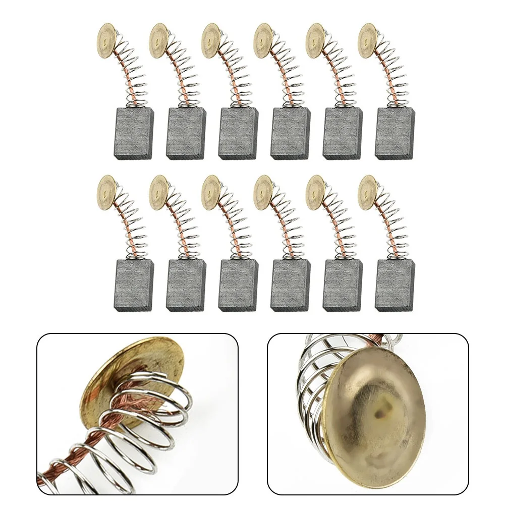 Escovas de carbono ferramentas elétricas conjunto de escovas de carbono broca serra de corrente fácil substituição ferramentas elétricas características escovas de carbono douradas