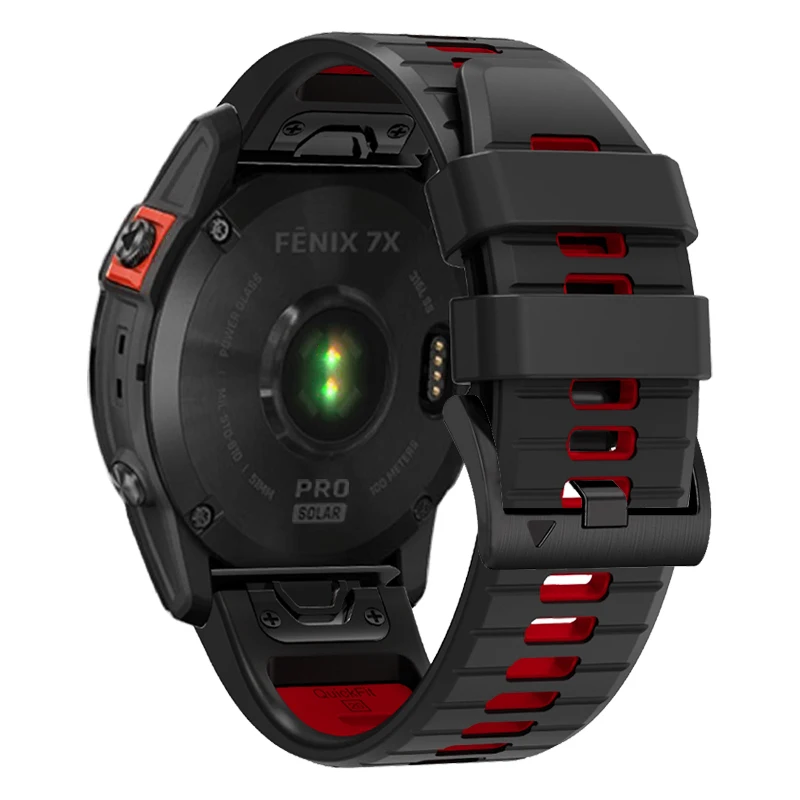 QuickFit-Correa de silicona para Garmin Fenix, pulsera de 26/22MM para modelos 7X, 7, 6X, 6 Pro, 5, 5X Plus, 3HR Approach, S70, S62 y S60