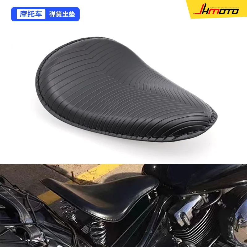 

Ретро-модификация мотоцикла, 2 шт., подходит для Harley Cruise, ретро-пружинная кожаная сумка на сиденье, подушка сиденья сумки на одно сиденье.