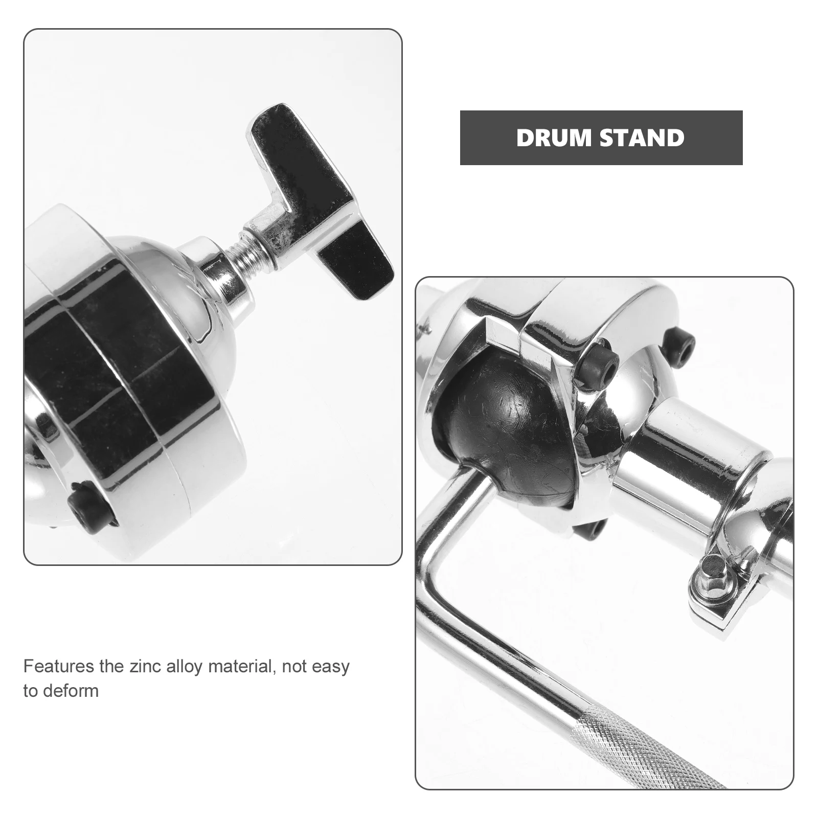 

Single Tom Stand Zinc Alloy Durable Lightweight Replacement For Old Damaged Parts Metal Drum Holder Bracket Percussion