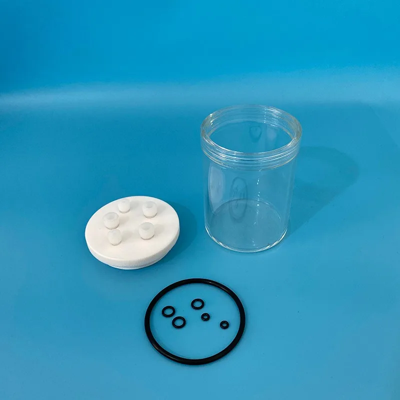 خلية التحليل الكهربائي. C001 خلية مختومة. محلل كهربائي مختوم بخمسة منافذ مستقيمة. ثلاثة الخلايا الكهروكيميائية القطب. #4