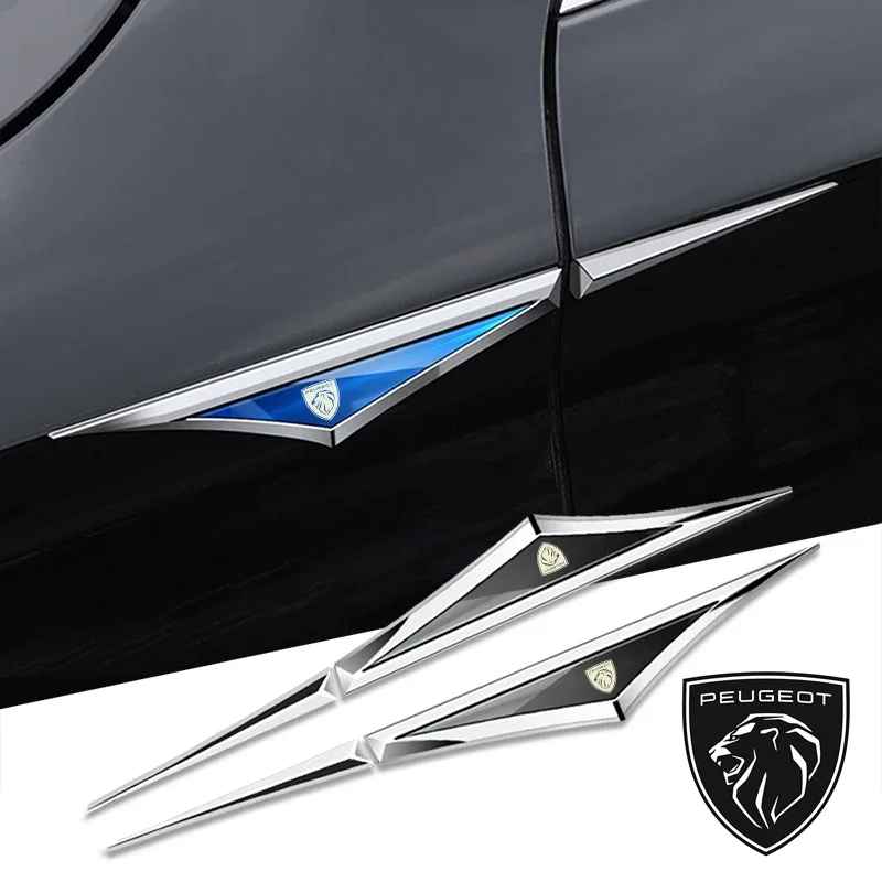 

2pcs 3d alloy car stickers car accsesories accessory for Peugeot gt gti gtline 508 5008 3008 208 2008 308