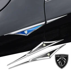 2pcs 3d alloy car stickers car accsesories accessory for Peugeot gt gti gtline 508 5008 3008 208 2008 308