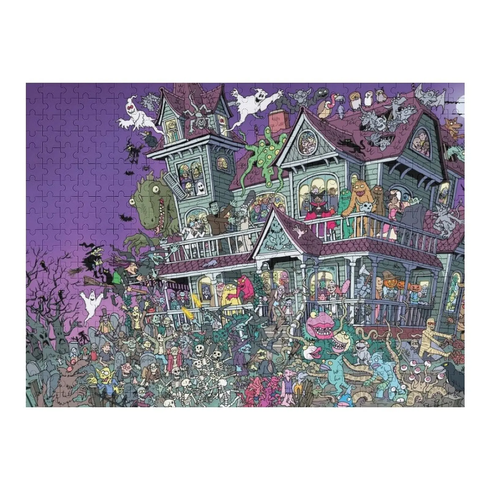 

Пазл для вечеринки в доме с привидениями, таможенные с фото, деревянные животные на заказ, с фотопазлом