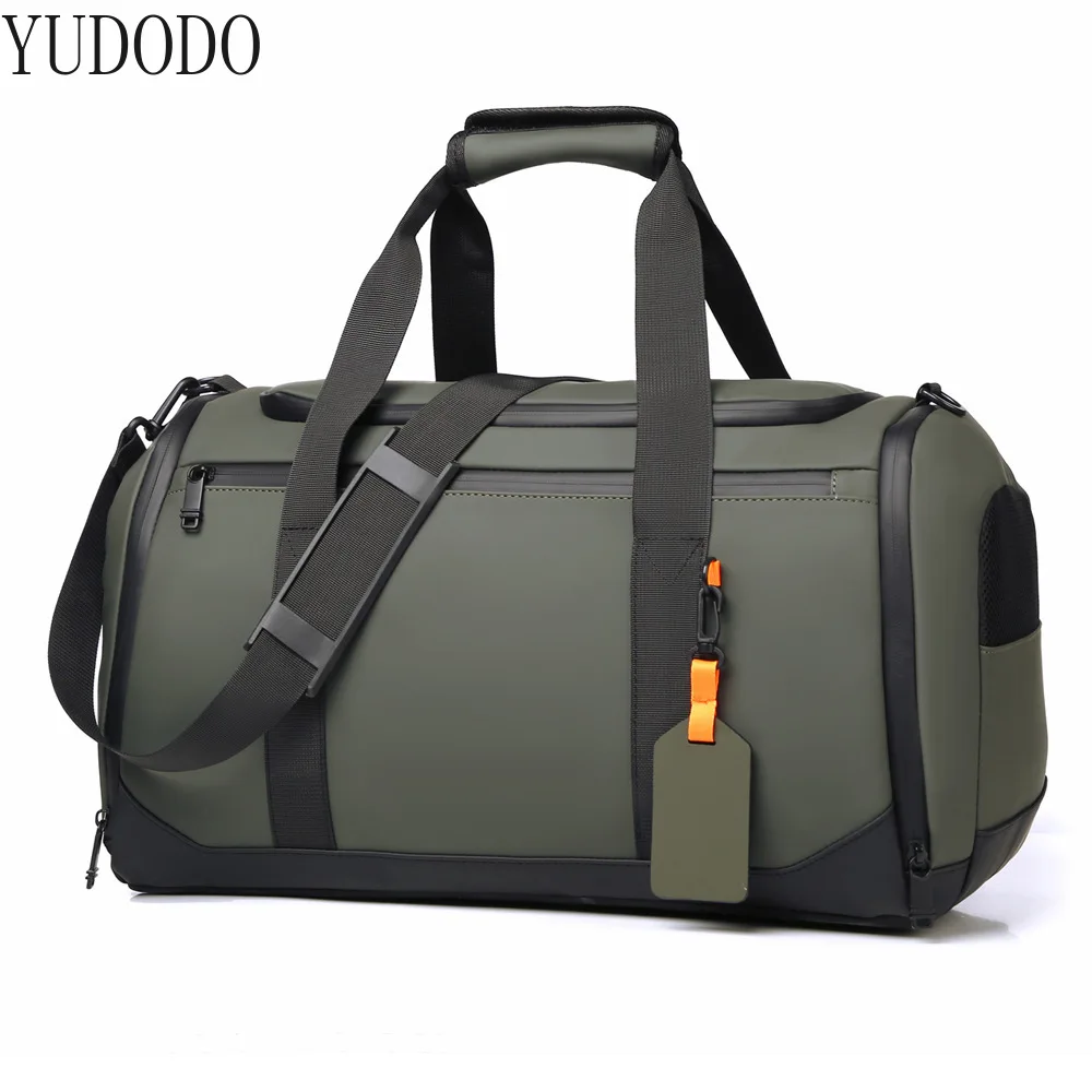 

YUDODO Dry-wet Separation Duffle Bags for Men Adjustable Straps Sports Shoulder Bags Large Capacity Travelling Hang Bags