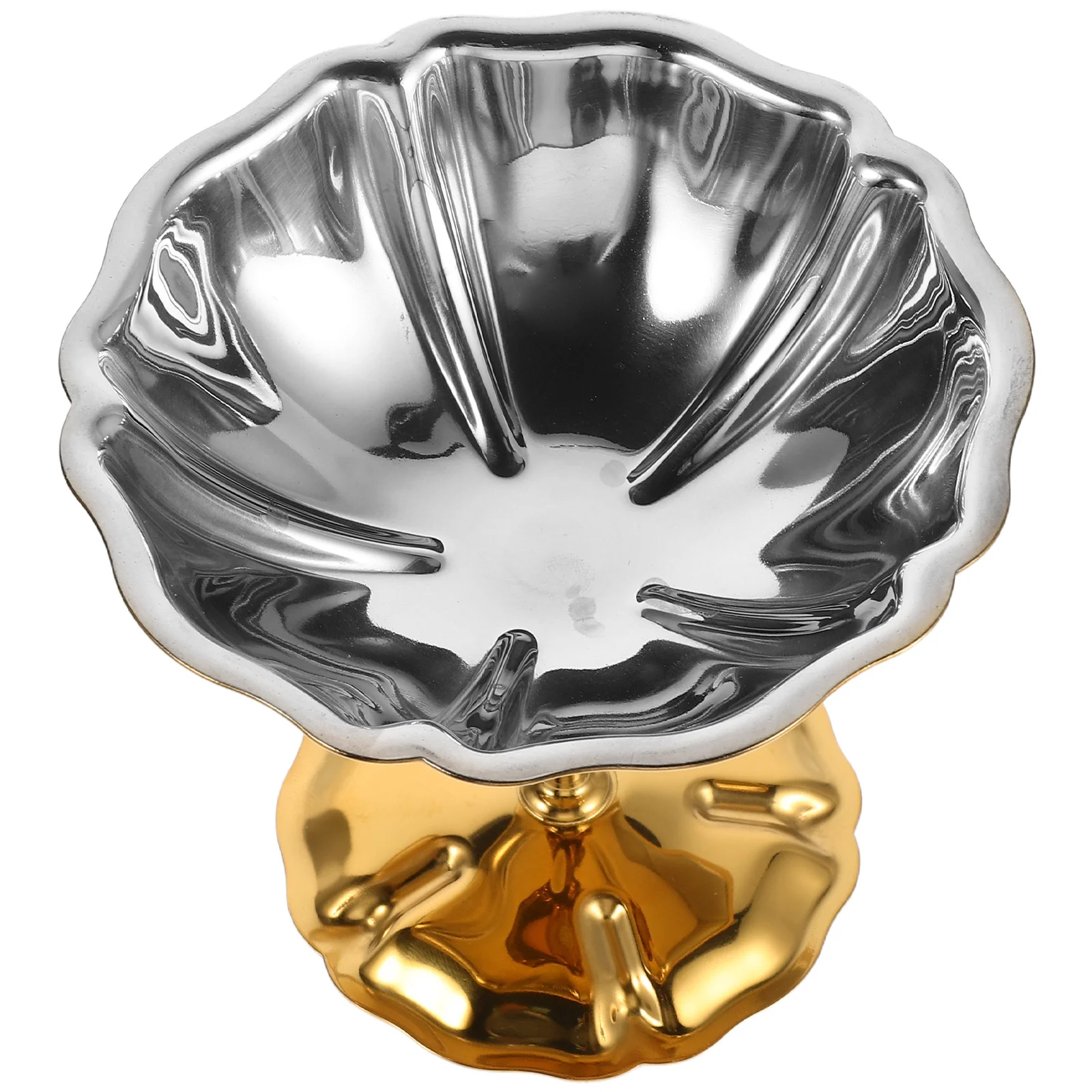 

Stainless Steel Dessert Bowls Footed Design For Ice Cream Pudding Fruit Salad Sauce Metal Serving Bowls, Yogurt Cups,