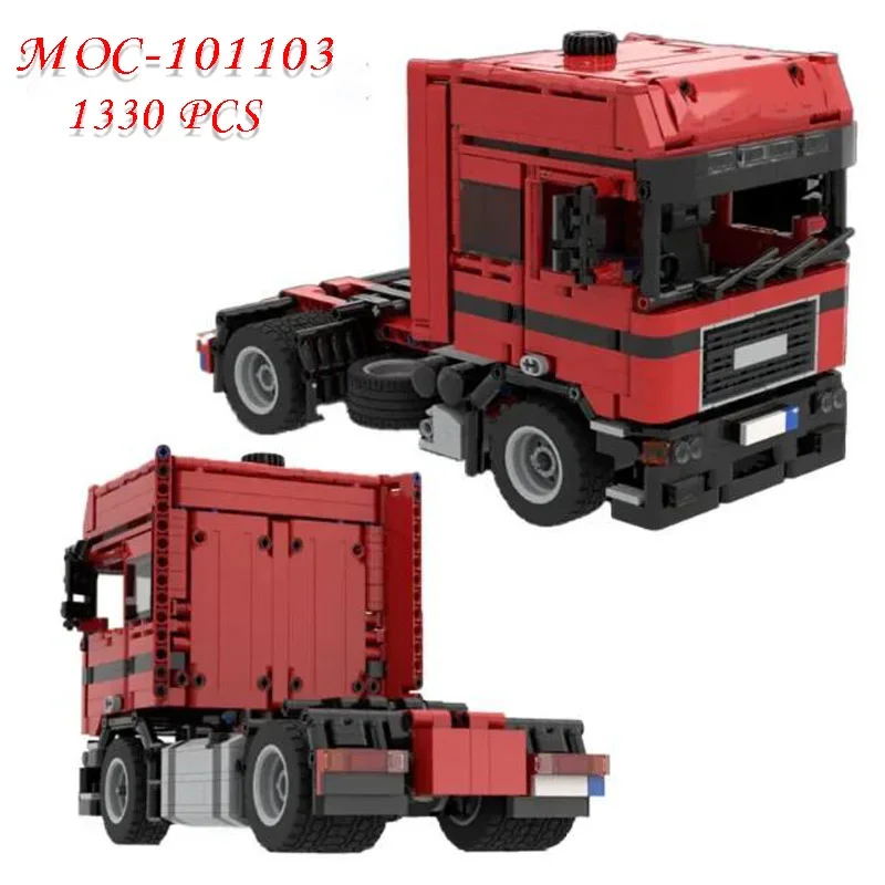 

New MOC-101103 Truck Assembly 1330 Parts Self-locking Building Block Model Building Puzzle Birthday Christmas Toy Gift Ornaments