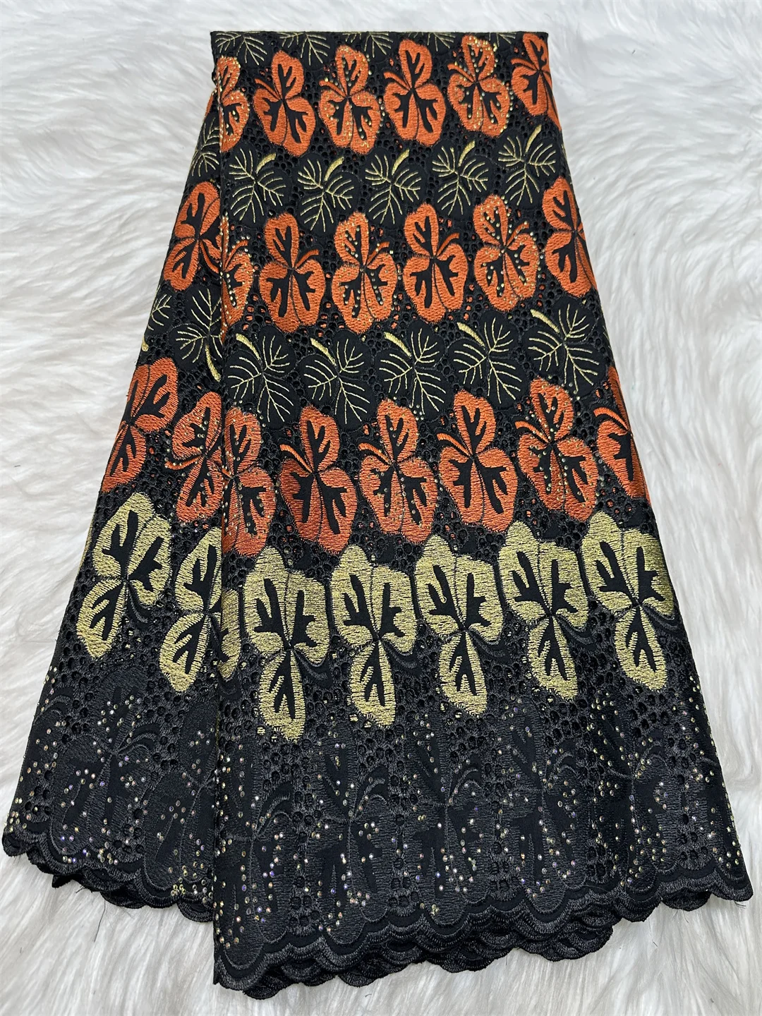 

Luxury African Cotton Dry Lace Fabric With Stones 2025 High Quality 5 Yards Swiss Voile Lace For Nigerian Sewing Wedding Party