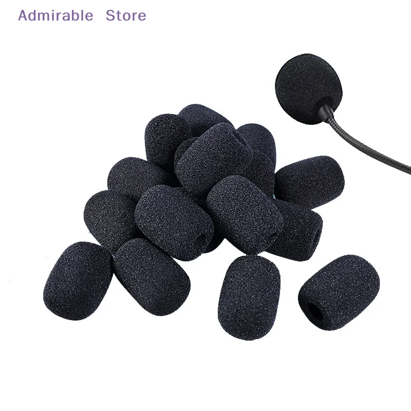 [W]Popular Microphone Windscreen Sponge Cover Headset Mic Foam Cover Protective Cap for Gooseneck Meeting Mic