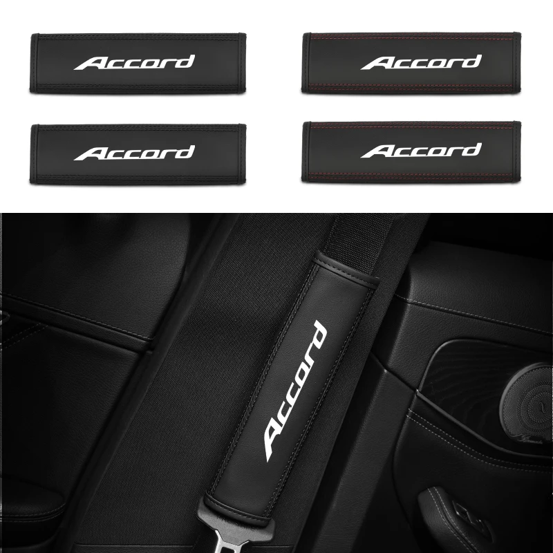 Car Seat Belt Covers Shoulder Protection Pad Interior Accessories For Honda Accord Civic City Fit Vezel CRV Odyssey Pilot Jazz P