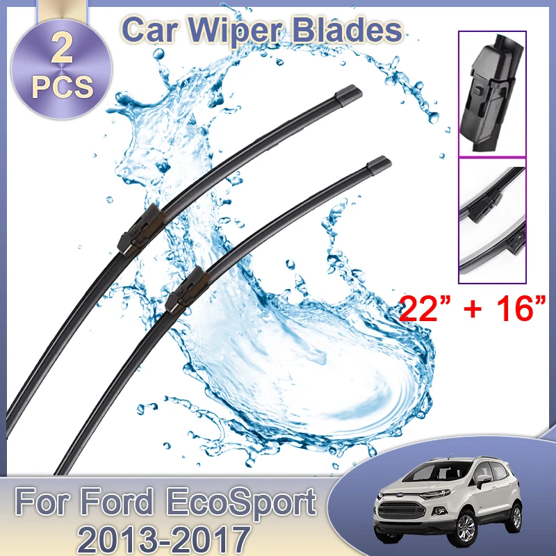 

Car Windscreen Wipers For Ford EcoSport 2013 2014 2015 2016 2017 Auto Front Rear Windshield Wipers Wiper Blades Tool Accessories