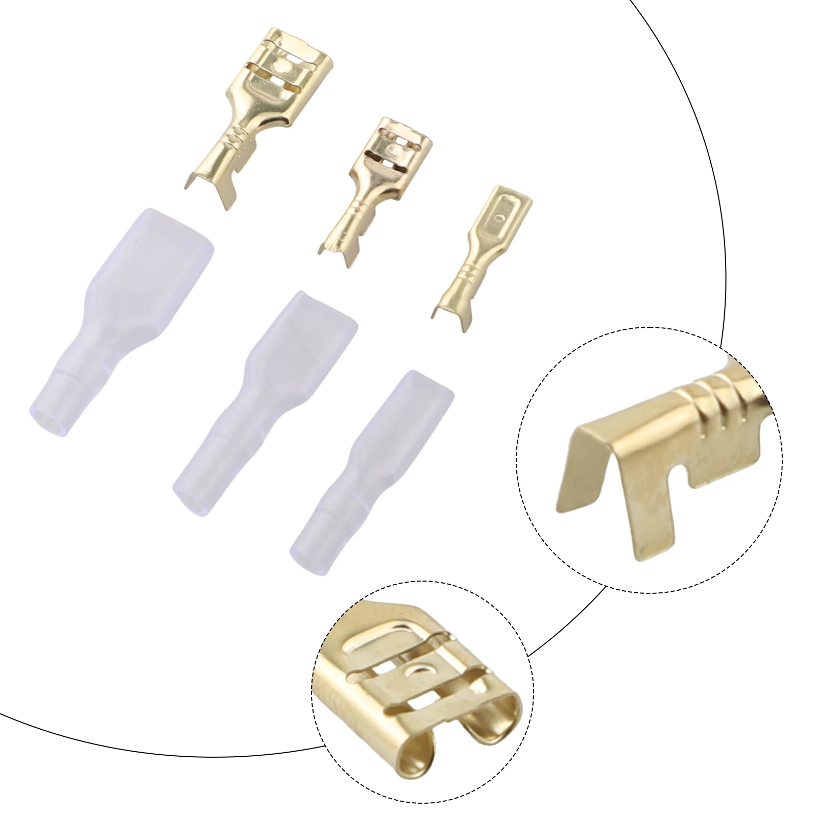 

Практичный ассортиментный набор лопаточных разъемов для простой установки, 120 шт., нейлоновая изоляция, мужской и женский, 2 8 мм, 4, 8 мм, 6, 3 мм